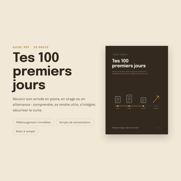 Tes 100 Premiers Jours