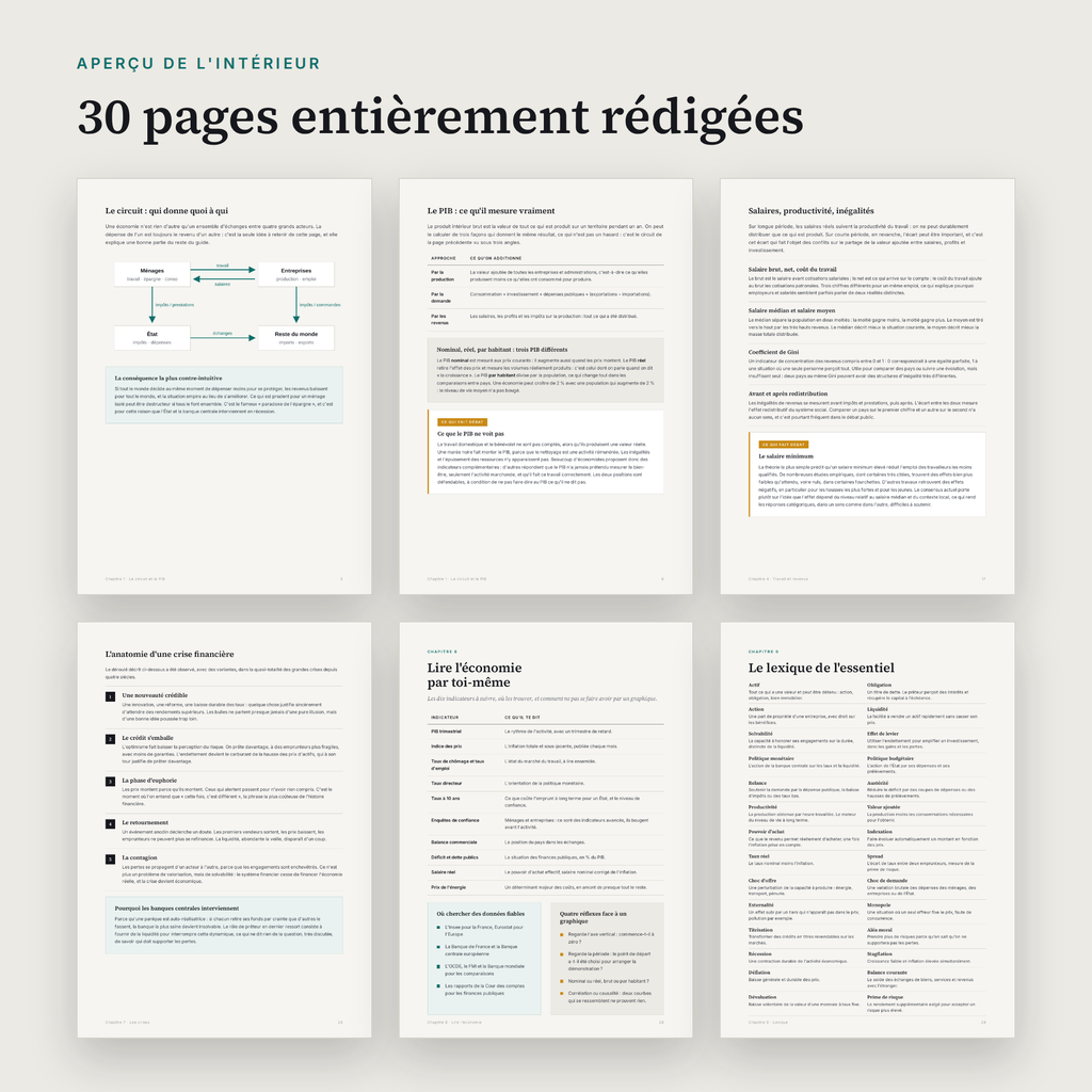 Comprendre l'économie — Guide PDF