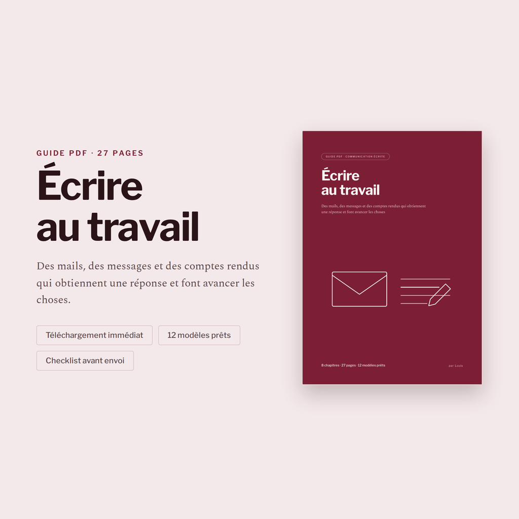 Écrire au Travail
