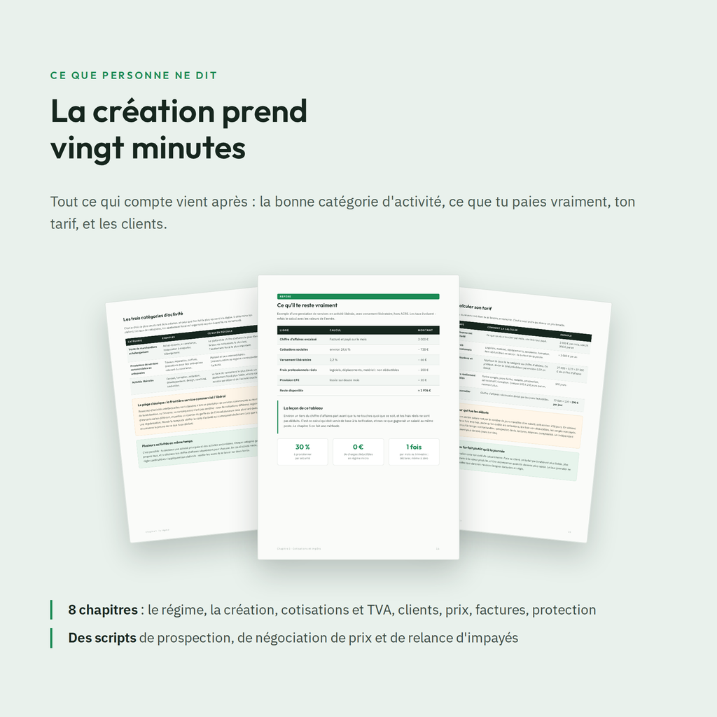 Se lancer en micro-entreprise — Guide PDF