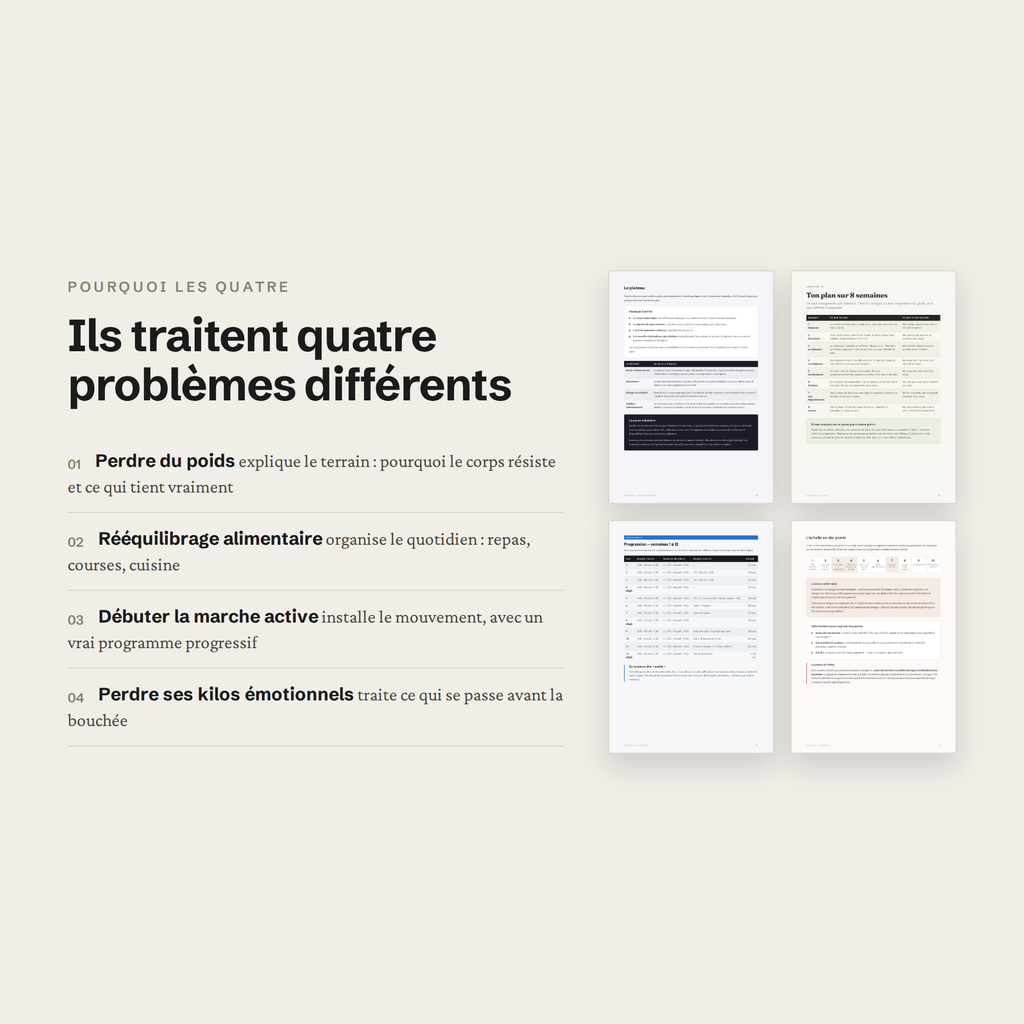 PACK SANTÉ – 4 guides pour enfin perdre du poids durablement