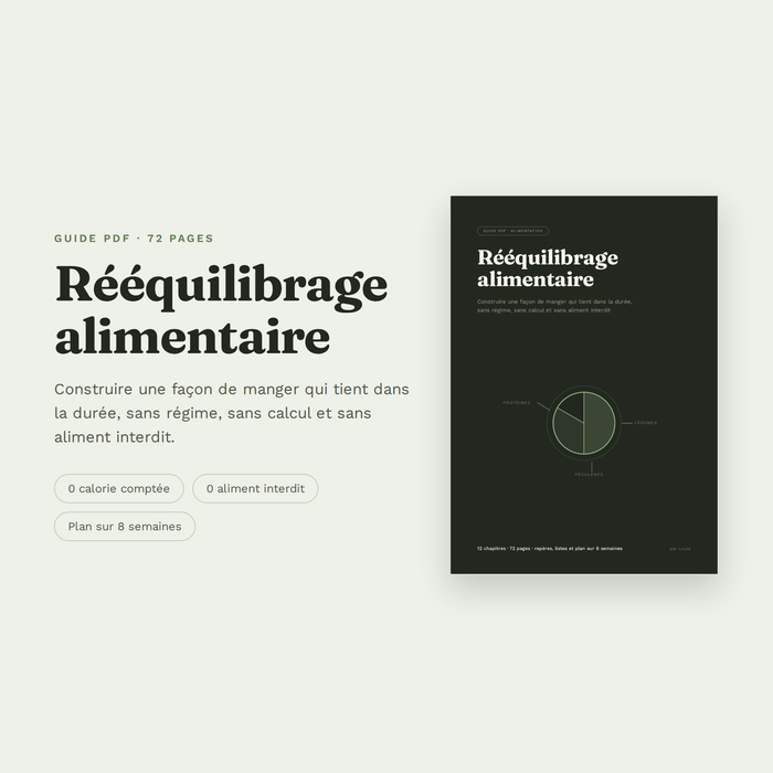 Rééquilibrage alimentaire