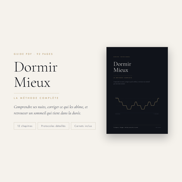 Dormir Mieux : La Méthode Complète